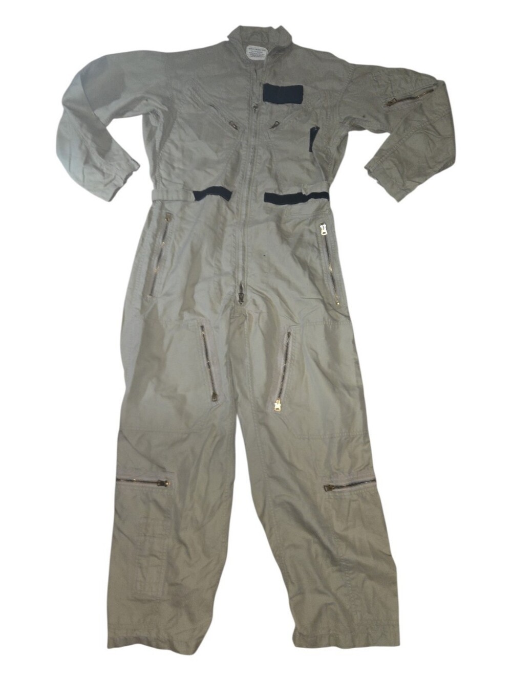 Mens Utility Coverall Jumpsuit Flying Summer Khaki Size 38 Regular